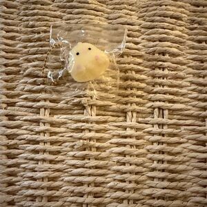 Cute Yellow Taba Squishy Keychain [Comes with stickers]